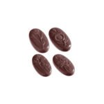 MOULE À CHOCOLAT CARAQUE FLEUR OVALE 5 FIG.