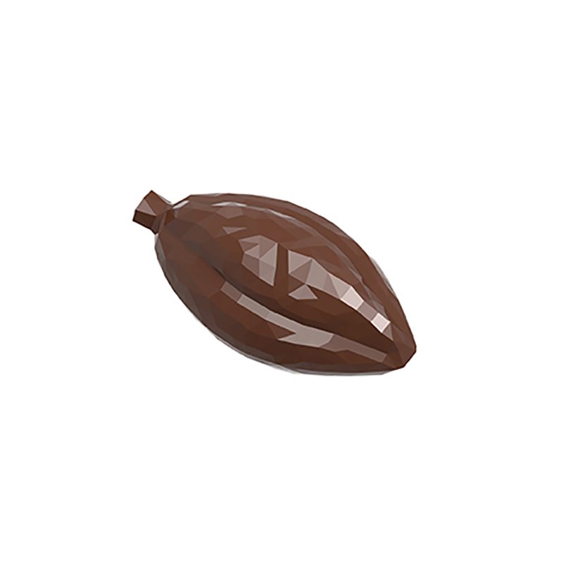 12000CW.jpg MOULE À CHOCOLAT FÊVE DE CACAO FACETTE – Image 1