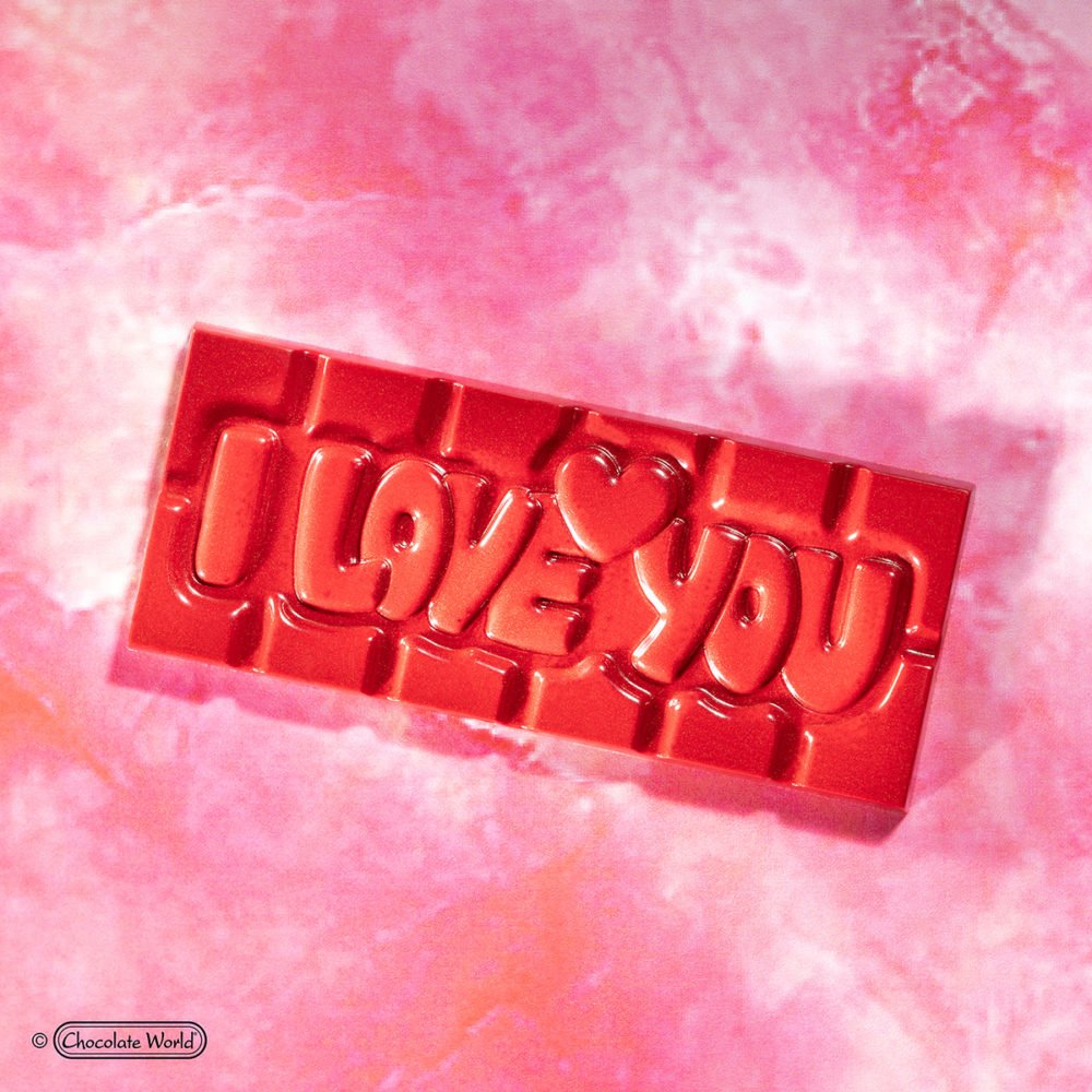 12009CW.jpg MOULE À CHOCOLAT TABLETTE I LOVE YOU – Image 1