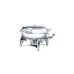 Chaffing Dish Ronde Porte Vitrée Avec Support