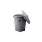 Poubelle en Plastique 70 L Rouge