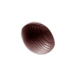 MOULE À CHOCOLAT OEUF RAYÉ OVALE