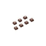 MOULE À CHOCOLAT ENROBÉ CARRÉ 7 FIG.