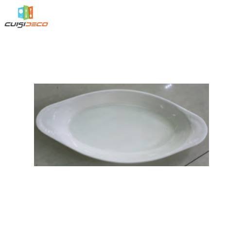 19-2-1.jpg Ravier a Gratin Oval en Porcelaine – Image 1