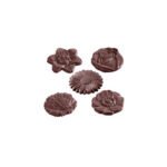 MOULE À CHOCOLAT CARAQUE FLEUR RONDE 5 FIG.