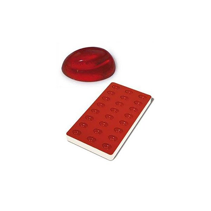 22.009.00.0098.jpg SG09 PEACH - MOULE EN SILICONE POUR PATE A FRUITS 35X25 H 20 MM – Image 1