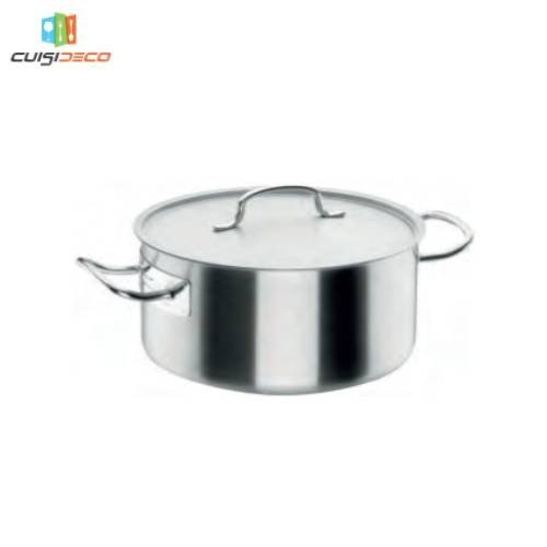 23-4.jpg Faitout en Inox avec Couvercle 50 cm – Image 1