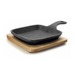 MINI GRILL MAGMA AVEC TABLEAU EN BOIS 21X13,5X2,5 CM