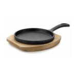 MINI POELE LISSE MAGMA AVEC TABLEAU EN BOIS 22X12,5X1,7 CM