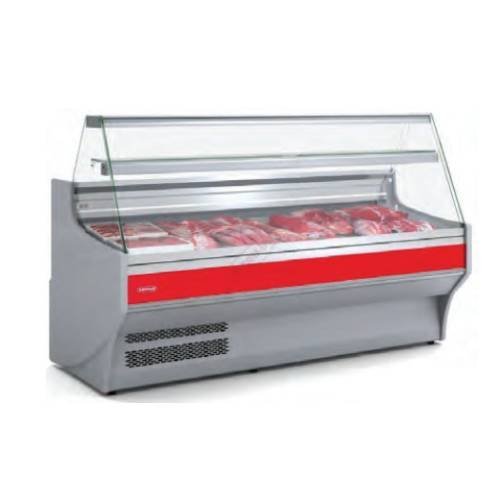 Vitrine Boucherie Rouge DOCRILUC – Équipement professionnel performant