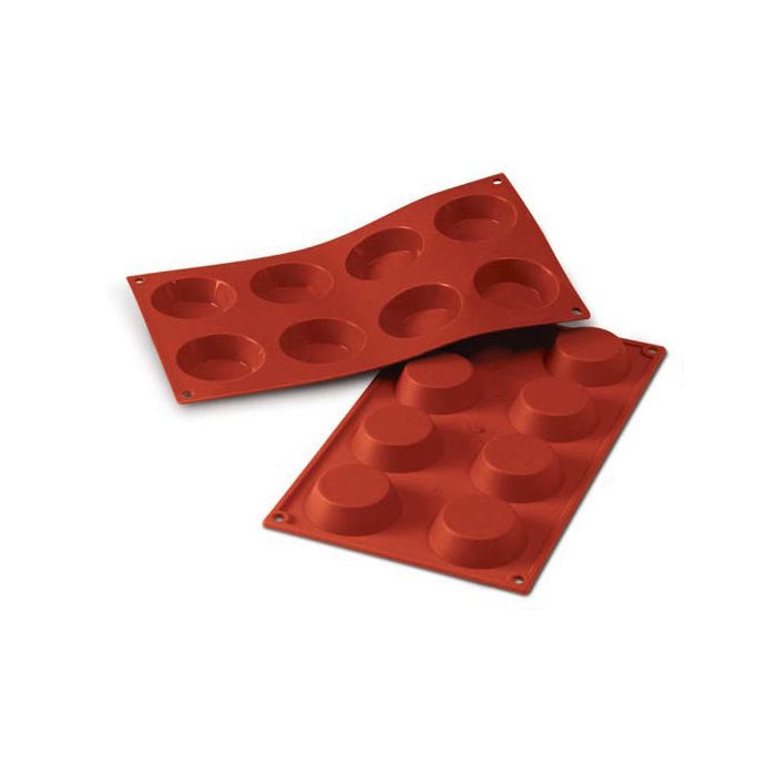 30.015.00.0060.jpg SF015 - MOULE EN SILICONE N. 8 TARTELETTES – Image 1
