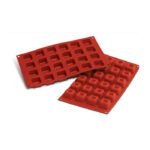 MOULE SILICONE PETITS SAVARINS CARRES SF 080
