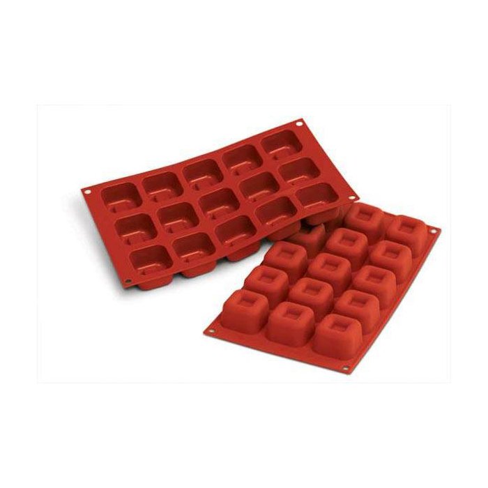 30.081.00.0060.jpg SF081 - MOULE EN SILICONE N. 15 MEDIUM SAVARIN CARRE – Image 1