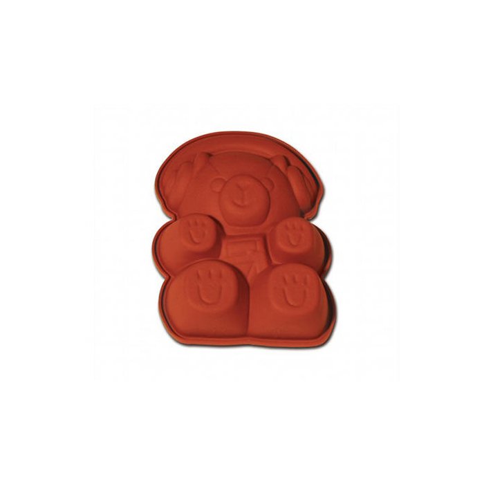 30.803.00.0060.jpg SFT803 PETIT TEDDY BEAR - MOULE EN SILICONE 125X162 H 36 MM – Image 1