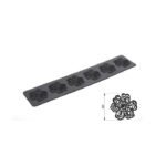 TRD03 FLOWER – Lot de 3 Tapis en Silicone 80x400 mm, Épaisseur 1 mm