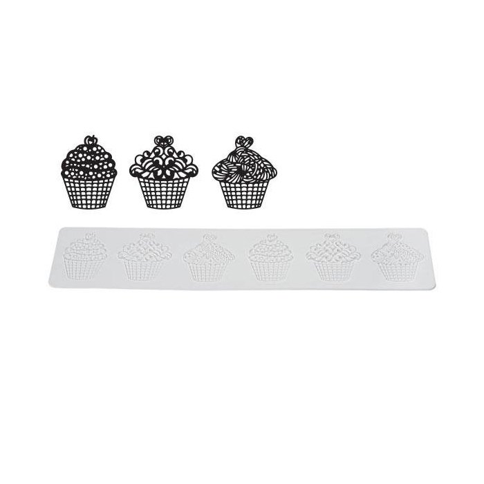 33.092.20.0196.jpg TRD12 3 CUP CAKES - 3 TAPIS EN SILICONE 80X400 H 1,8 MM – Image 1