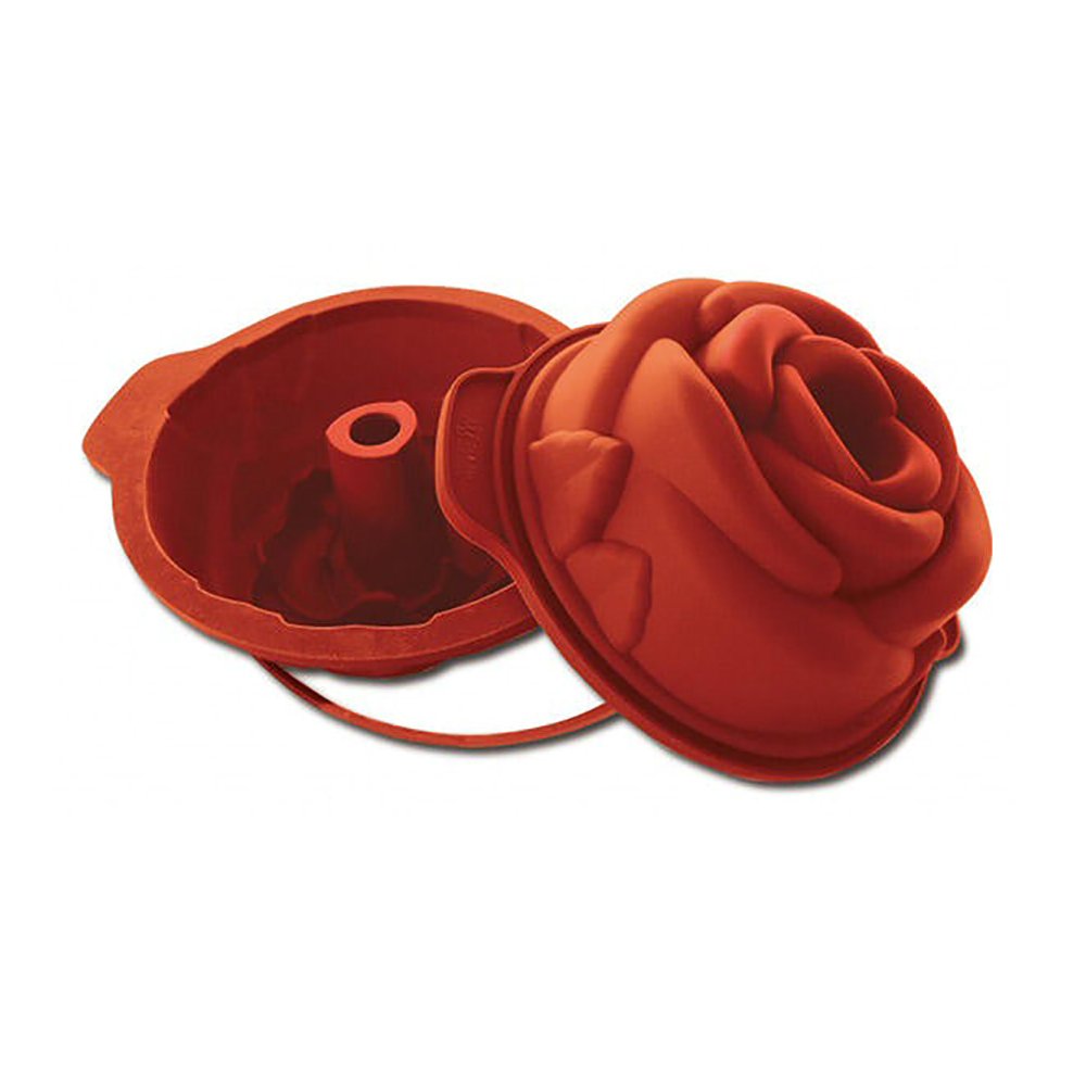 34.315.00.0060.jpg SFT315 - ROSE SILICONE MOULD + SAFE RING ø180 MM H 85 MM – Image 1