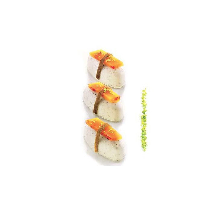 36.176.87.0065.jpg SUSHI NIGIRI - MOULE EN SILICONE 60X30 H 26 MM – Image 1