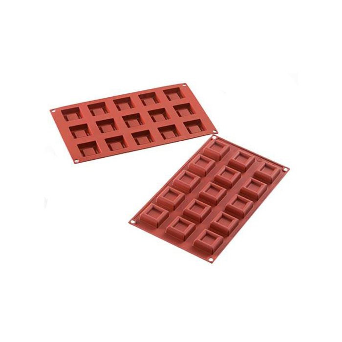 36.177.00.0060.jpg SF177 - MOULE EN SILICONE N. 15 MINI DESSERT CARRE – Image 1