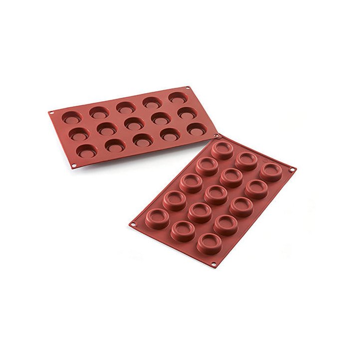 36.178.00.0060.jpg SF178 - TERRACOTTA MOULE EN SILICONE N.15 MINI DESSERT ROND – Image 1