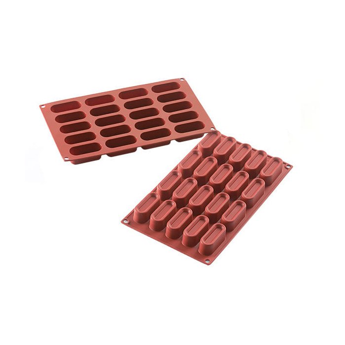 36.179.00.0060.jpg SF179 - MOULE EN SILICONE N. 20 MINI DESSERT OVAL – Image 1