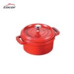 Faitout Rouge en Aluminium Fondu