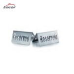 Indicateur "Réservé" en inox durable