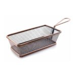 PUCES RECTANGU. PANIER BRONCE 21X11X6CM
