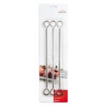 BROCHETTE CARRE EN INOX. 305 MM.
