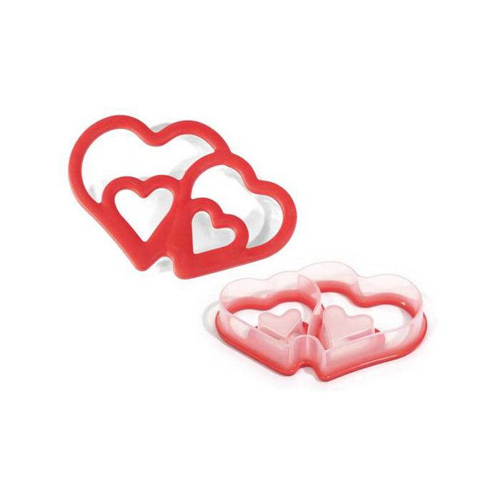 70.100.03.0060.jpg COOKIE BABY CUTTER ACC077 DOUBLE HEART 140X96 H 25 MM – Image 1