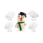 KIT MR SNOW-SET4 TERMOFORMATI PER CIOCCOLATO