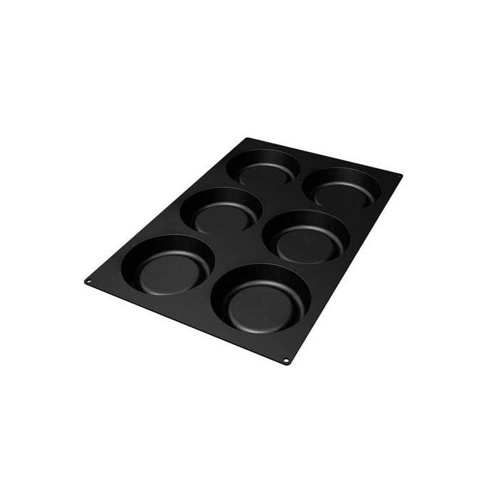 70.431.20.0098.jpg SQ031 - MOULE EN SILICONE 6 TARTES 165,5 MM H 39 MM – Image 1