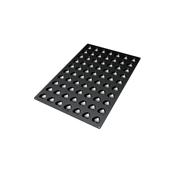 70.432.20.0098.jpg SQ032 - MOULE EN SILICONE N. 70 MINI COEUR MM 36X39 MM H 16 MM – Image 1