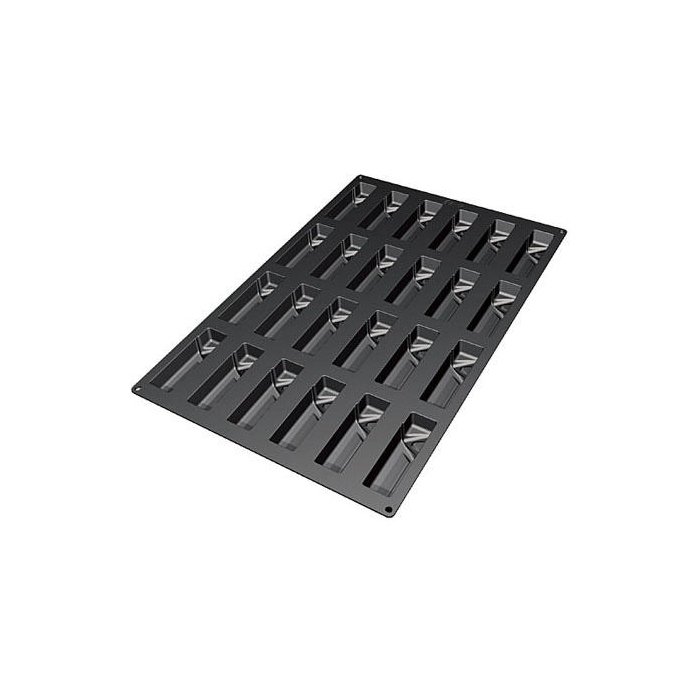 70.437.20.0098.jpg SQ037 - MOULE EN SILICONE 24 TRIANGLE MM 120X36,5 MM H 31 MM – Image 1
