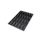SQ040 - MOULE EN SILICONE 24 FLUTE MM 119X35 MM H 32 MM