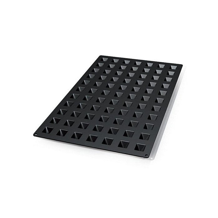 70.446.20.0098.jpg SQ046 - MOULE EN SILICONE 77 MINI PYRAMIDE MM 28X 28 MM H 25 MM – Image 1