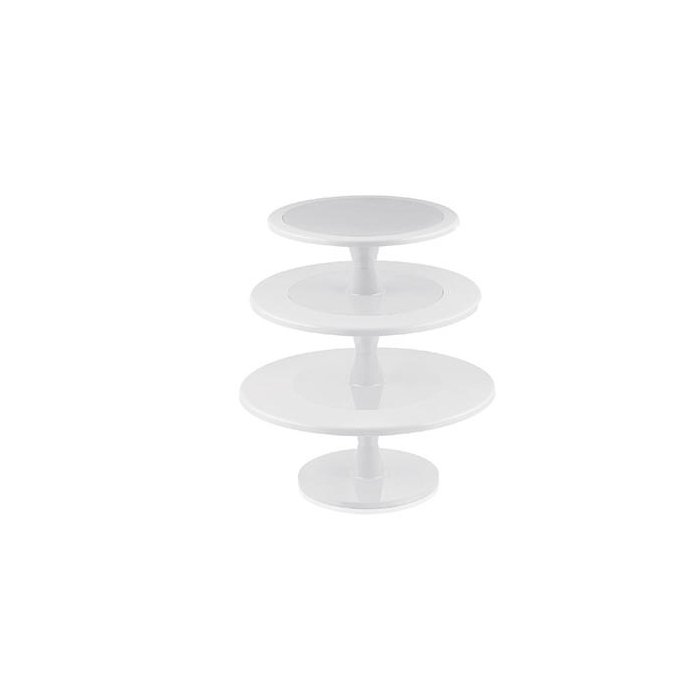 72.364.87.0065.jpg HULA UP WHITE XXL - SUPPORT A CAKE MULTI NIVEAUX 240 MM - 300 MM - 350 M – Image 1