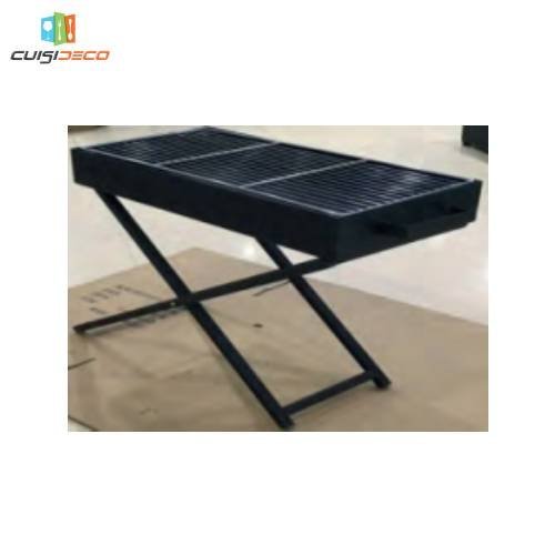 9-8.jpg Grillade à Charbon Métallique Noir avec Pied Pliable 40 cm – Image 1
