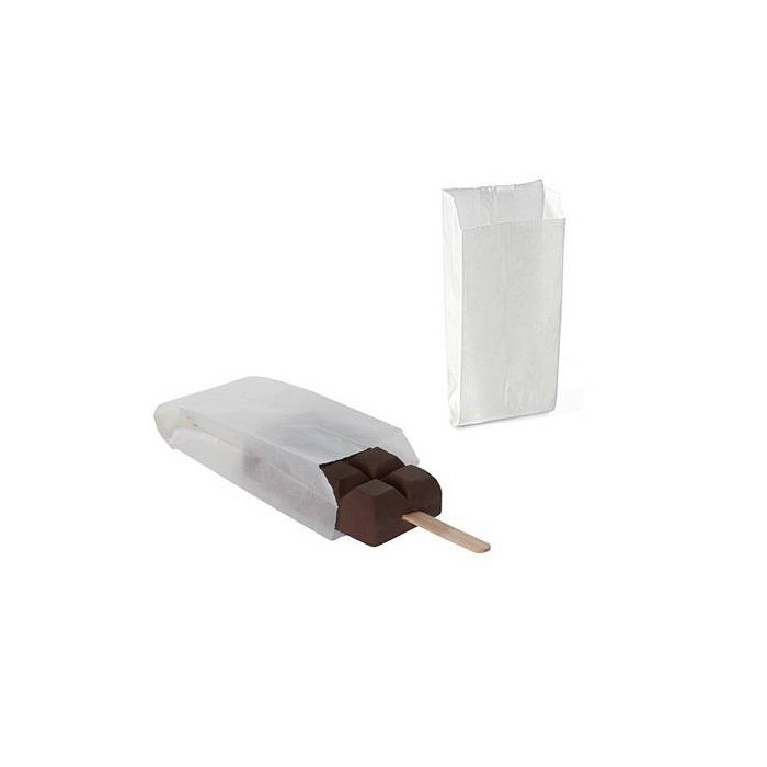 99.405.99.0001.jpg SACHET TAKE AWAY BAG 01 - 1000 PAPER BAG PERGAMIN 45 GR 6X13+3 CM – Image 1
