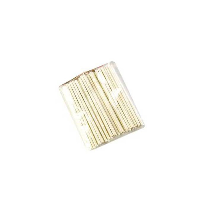 99.411.99.0001.jpg SET BATONNETS A SUCETTES EN PAPIER - 50PCS BLANCS – Image 1