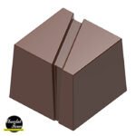 Moule à chocolat cube à rayures