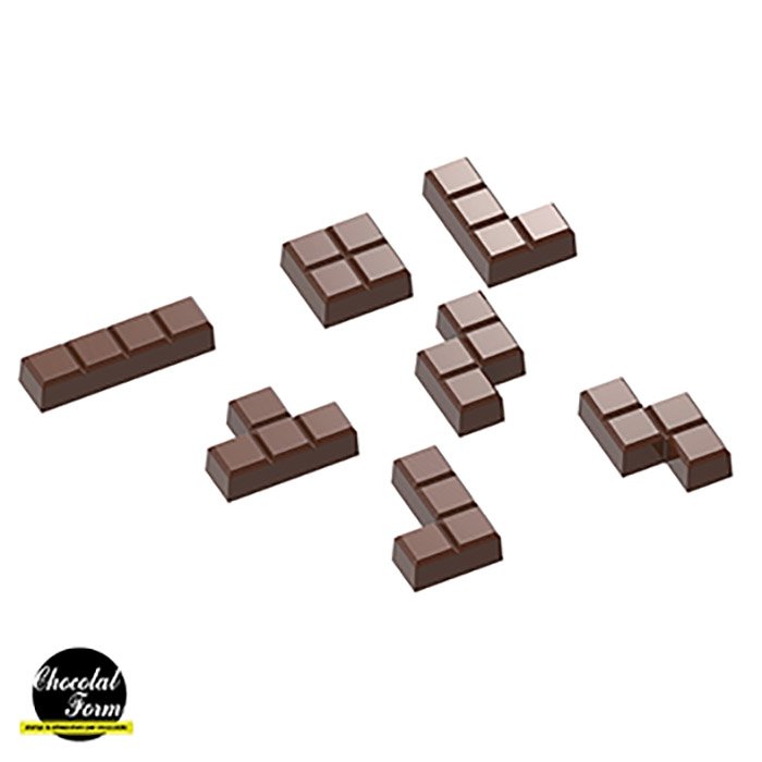 CF0238.jpg Moule à chocolat Tetromino – Image 1