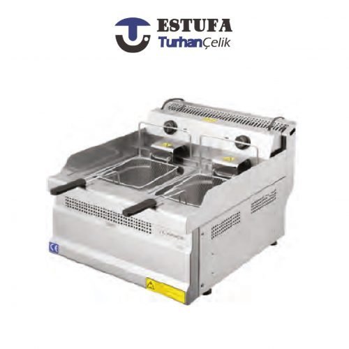 FRIT-55-ELEC-POS-ESTUFA-01-e1588260313675.jpg Friteuse Double Posable Électrique 5+5 L ESTUFA – Performance et Polyvalence en Cuisine – Image 1