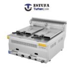 Friteuse Double Posable Électrique 8+8 L ESTUFA pour usage professionnel
