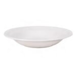 Assiette creuse en porcelaine blanc