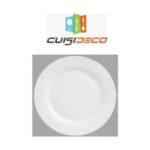 Assiette dessert en porcelaine blanc