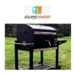 Barbecue a charbon avec capot support 2 roulette