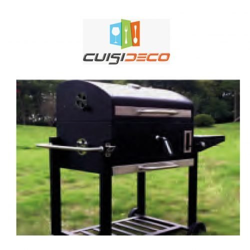 barbe-01-e1589296695242.jpg Barbecue a charbon avec capot support 2 roulette – Image 1