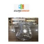 Broc a eau en verre avec couvercle