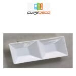 Coupelle rectangulaire 2 compartiments
